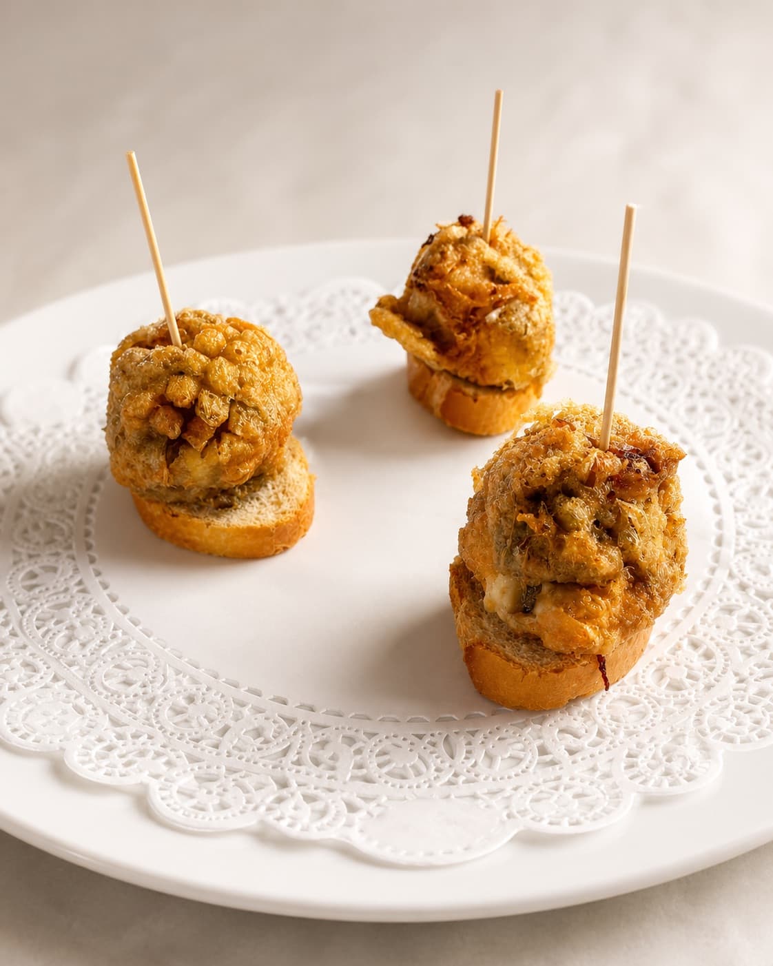 Alcachofa rellena de crema de queso