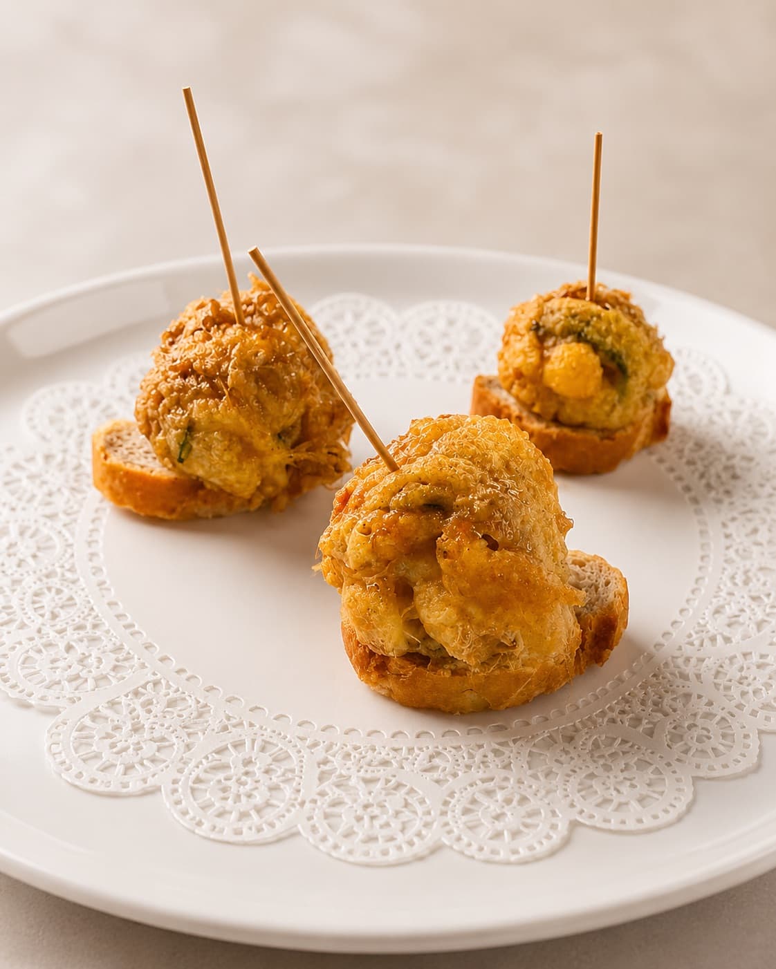 Rollito de calabacín con bacon, queso y huevo